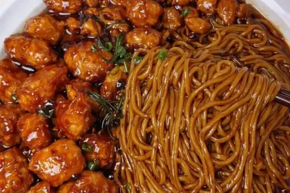 Orange Chicken and Noodles jigsaw puzzle