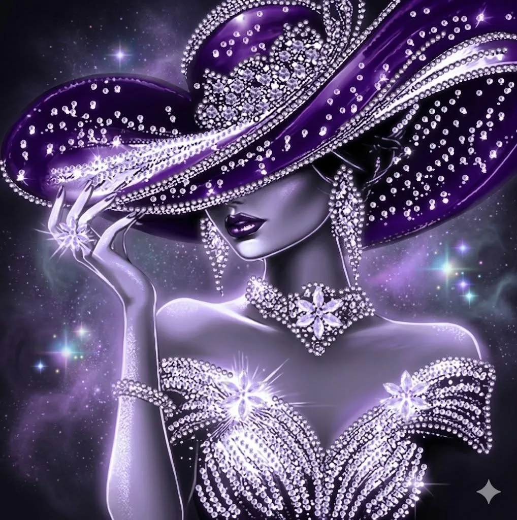 purple lady