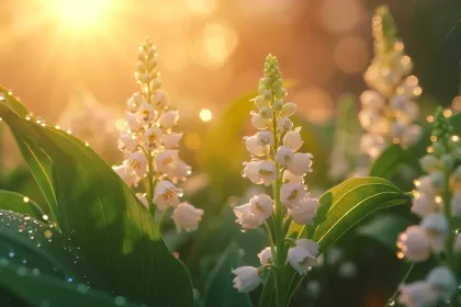 White flower jigsaw puzzle