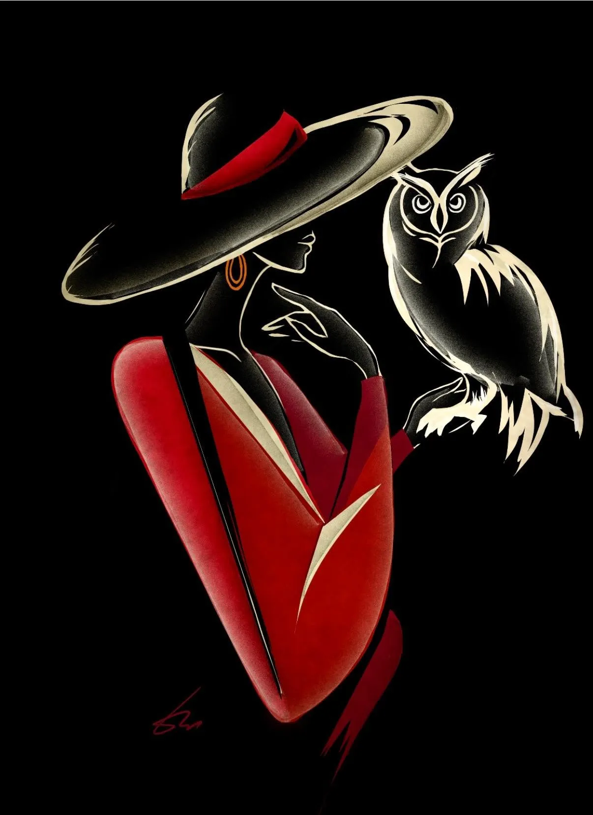 owl abstract