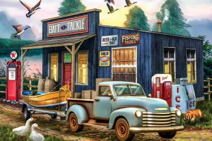 The Early Bird Catches the Fish jigsaw puzzle