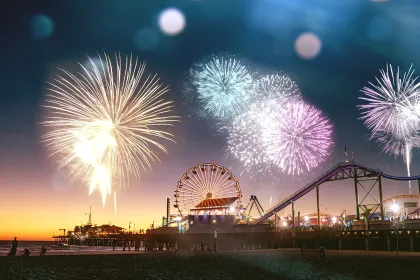 Boardwalk fireworks jigsaw puzzle