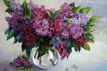 lilac jigsaw puzzle