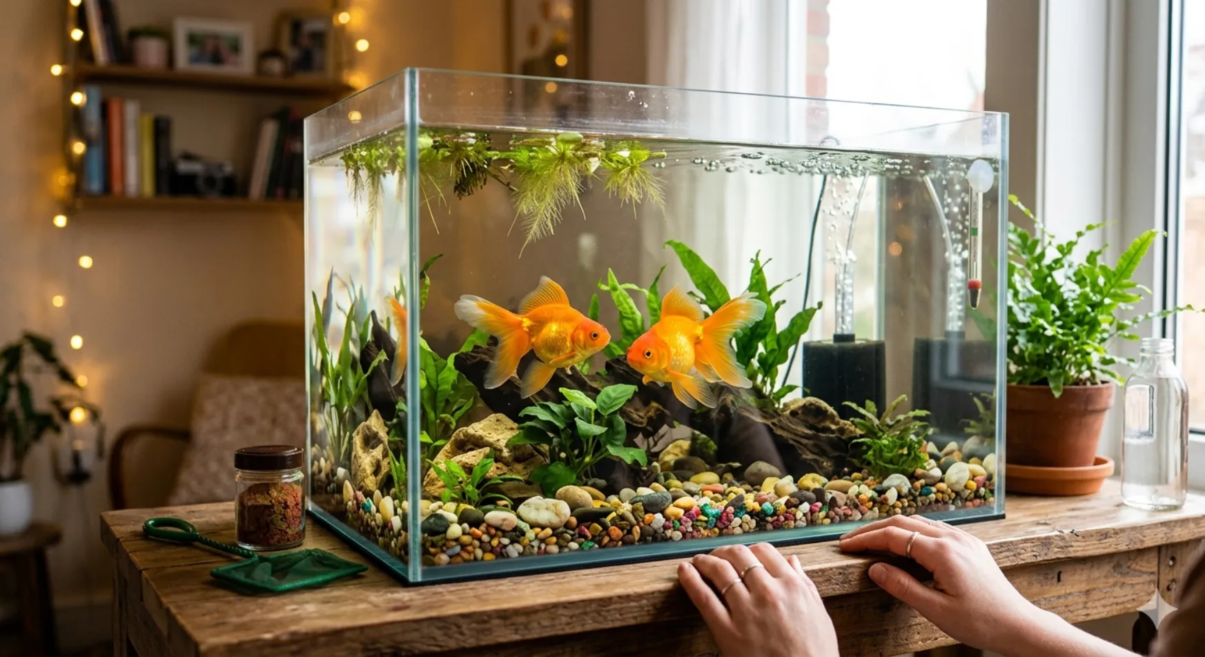 2 gold fish