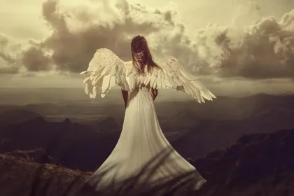 angel dressed in cloud jigsaw puzzle