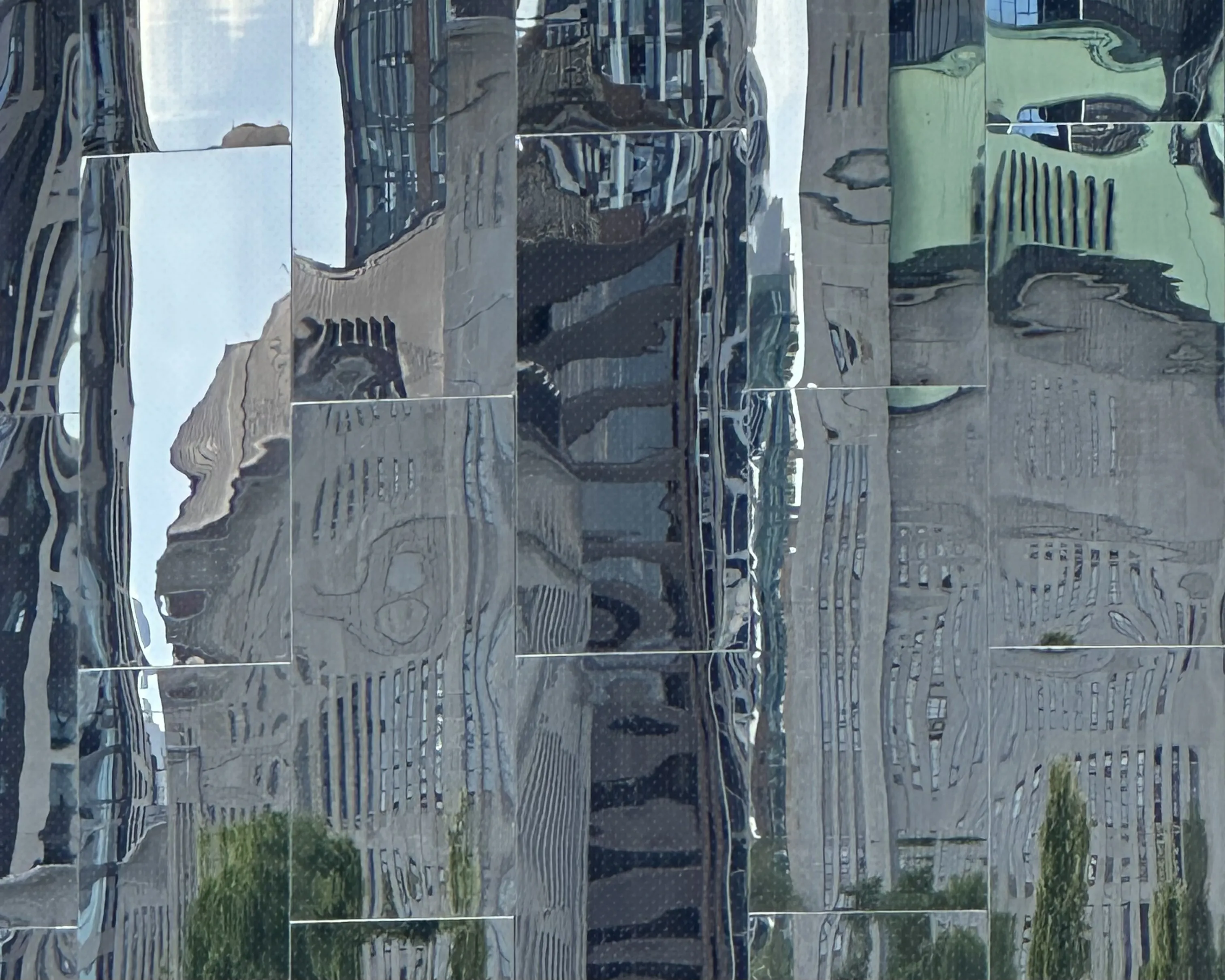 Reflections of buildings