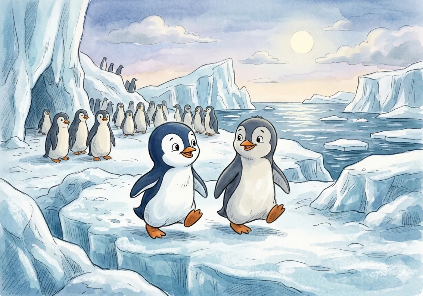 cute penguins jigsaw puzzle