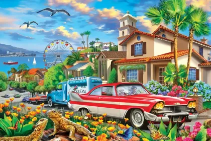 Beach house jigsaw puzzle
