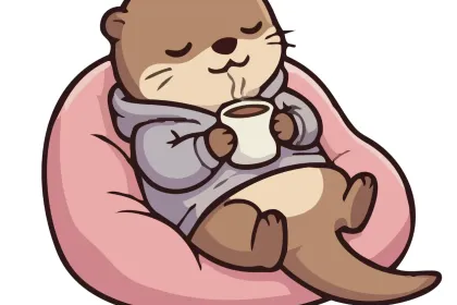 Chill Otter jigsaw puzzle