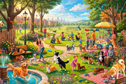 Dog Park Fun jigsaw puzzle