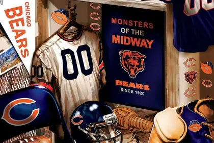 Chicago Bears NFL Locker Room jigsaw puzzle