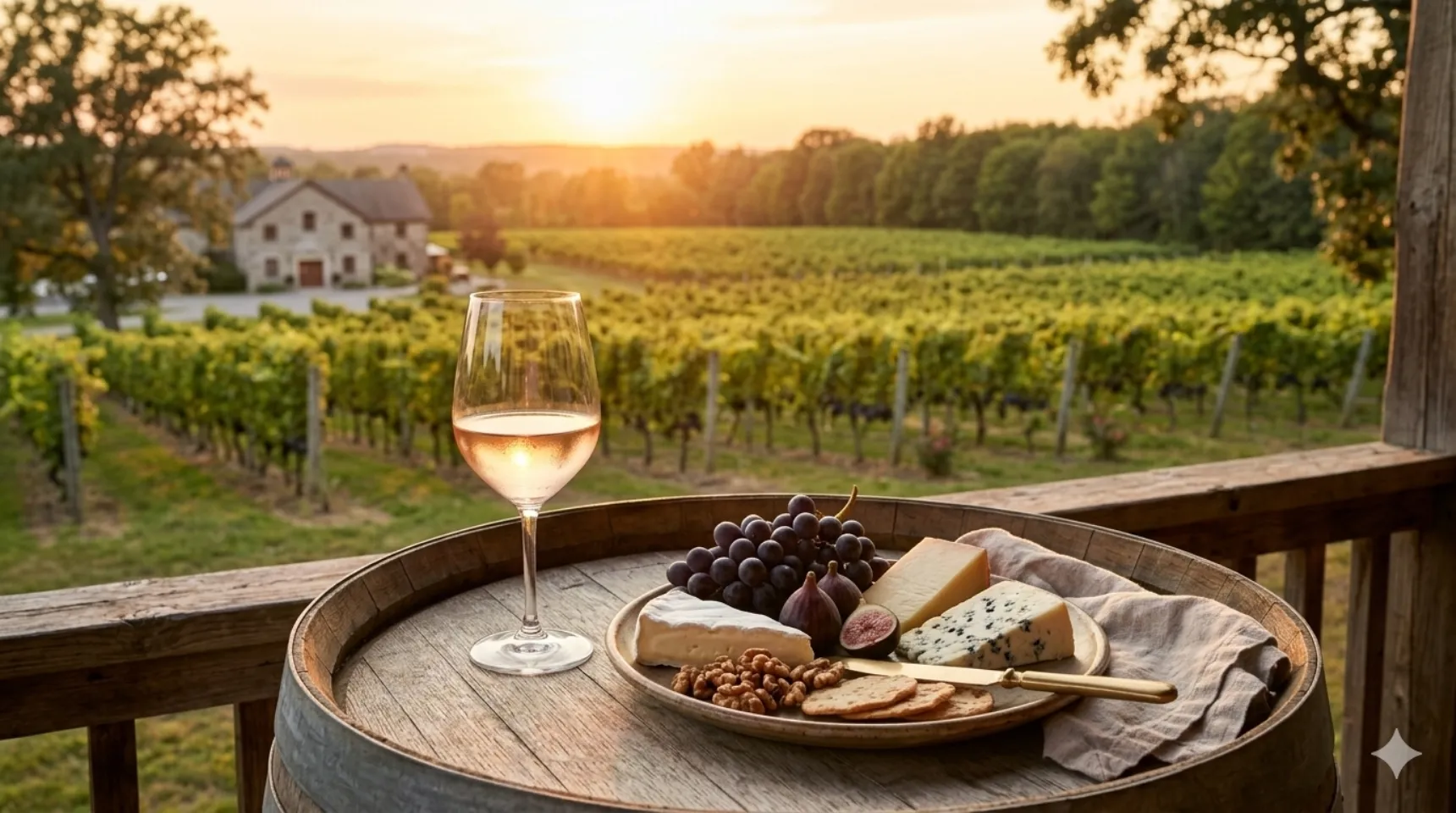 Niagara vineyard sunset
