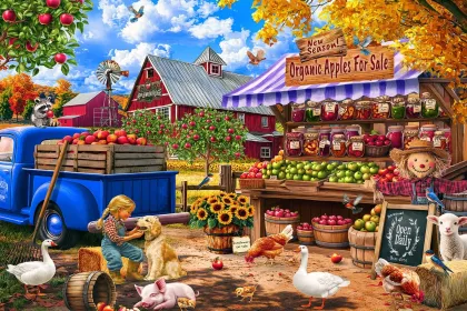 Apples for Sale jigsaw puzzle
