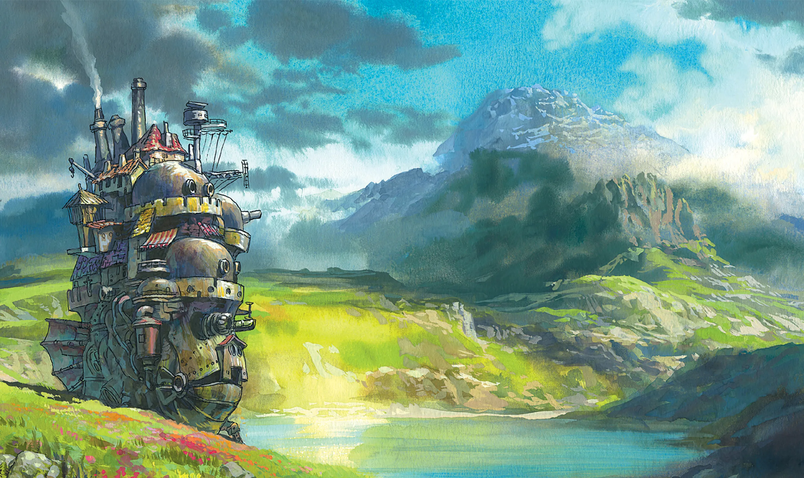 howls moving castle scenery