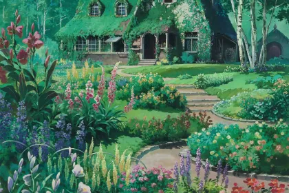 cottage garden jigsaw puzzle