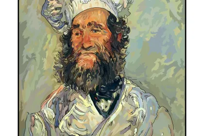 Monet- Portrait of Pere Paul jigsaw puzzle