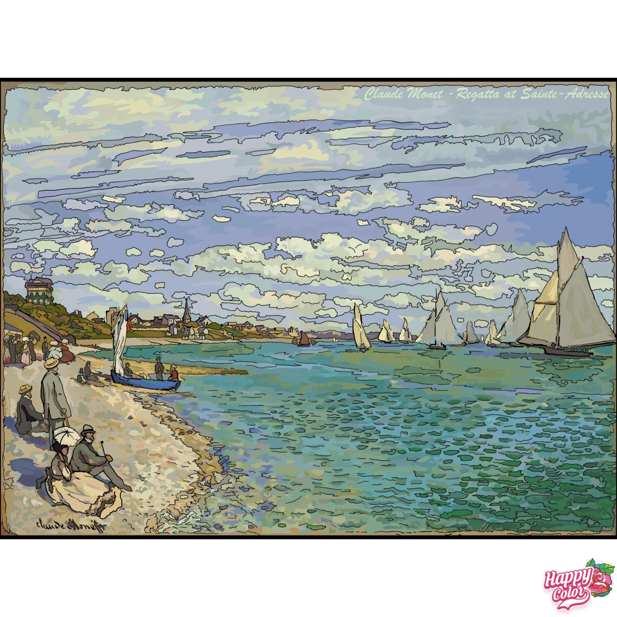 Monet- Regatta at Sainte-Adresse