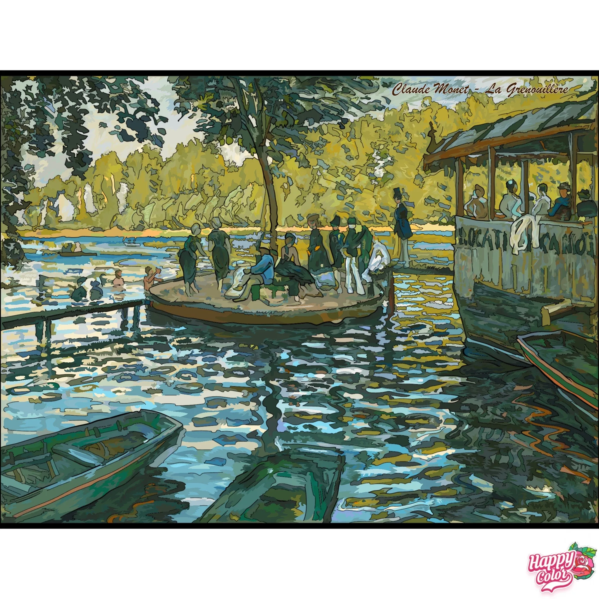 Monet-la grenouillère