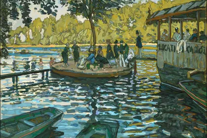 Monet-la grenouillère jigsaw puzzle