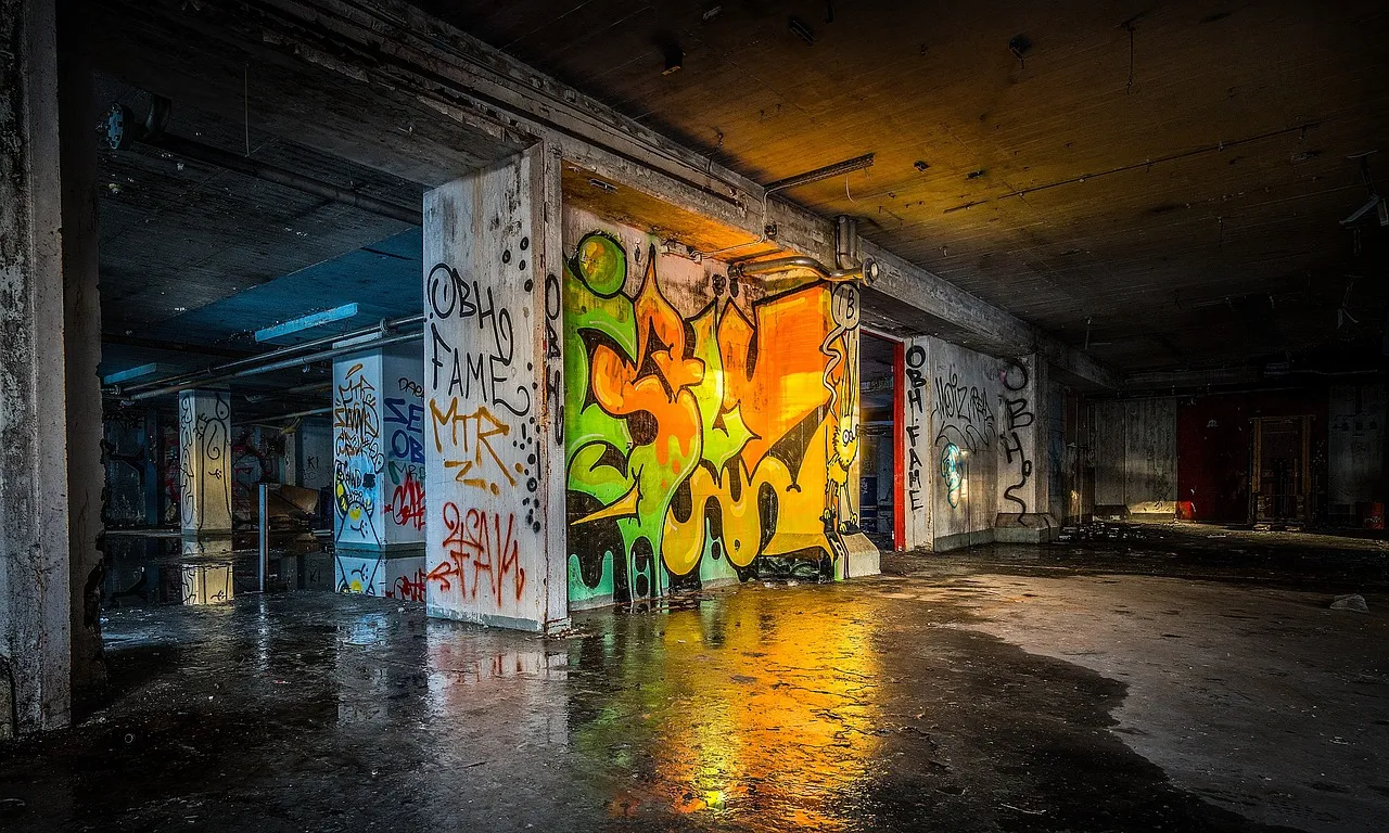 Graffiti in Abandoned Building