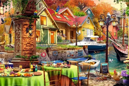 Boat Club Breakfast jigsaw puzzle