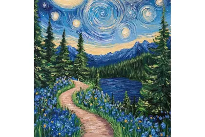Almost Starry Night jigsaw puzzle