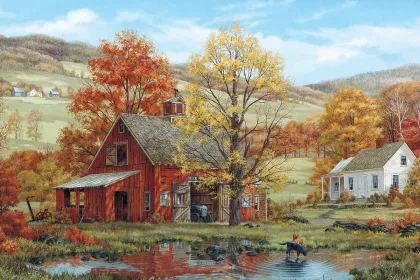 Friends in Autumn jigsaw puzzle
