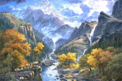 IN GODS COUNTRY jigsaw puzzle