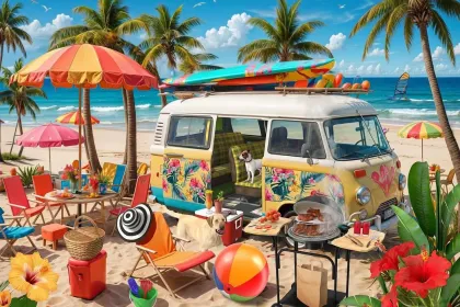 Beach Campout jigsaw puzzle