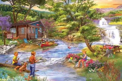 Fishing From the Banks jigsaw puzzle