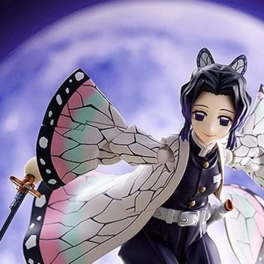 e.g. Shinobu fighting under the moon