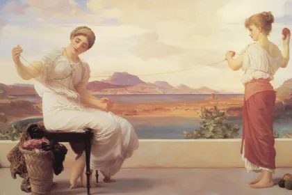 Leighton_Winding_the_Skein big jigsaw puzzle