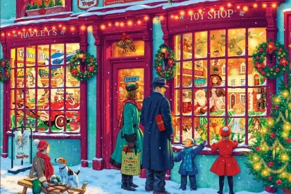 Christmas toy shop jigsaw puzzle