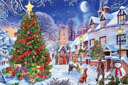 Village Christmas Tree jigsaw puzzle