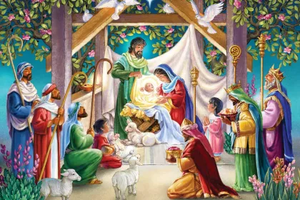 Magi at the Manger jigsaw puzzle