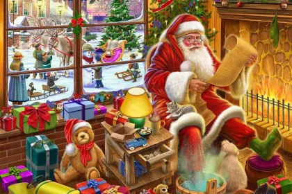 Santa's Christmas List jigsaw puzzle