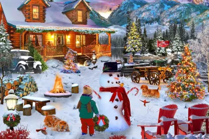 Christmas Cabin jigsaw puzzle