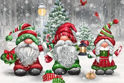 Christmas Gnomes jigsaw puzzle