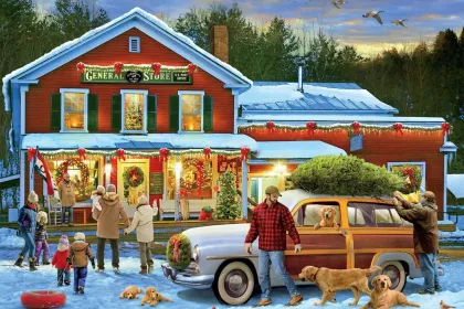 General Store at Christmas jigsaw puzzle