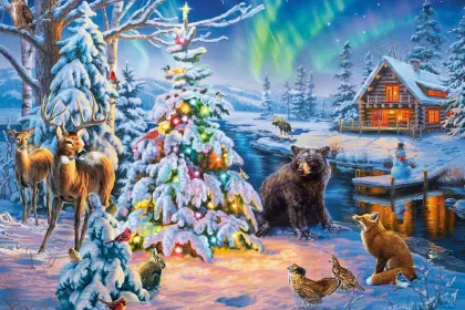 Woodland Christmas jigsaw puzzle