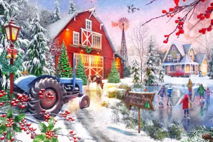 Christmas Skaters jigsaw puzzle
