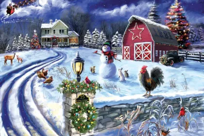 Holiday Farm Road jigsaw puzzle