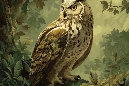 Majestic Owl- Happy Color jigsaw puzzle