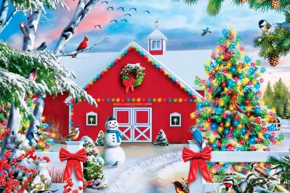Country Christmas jigsaw puzzle