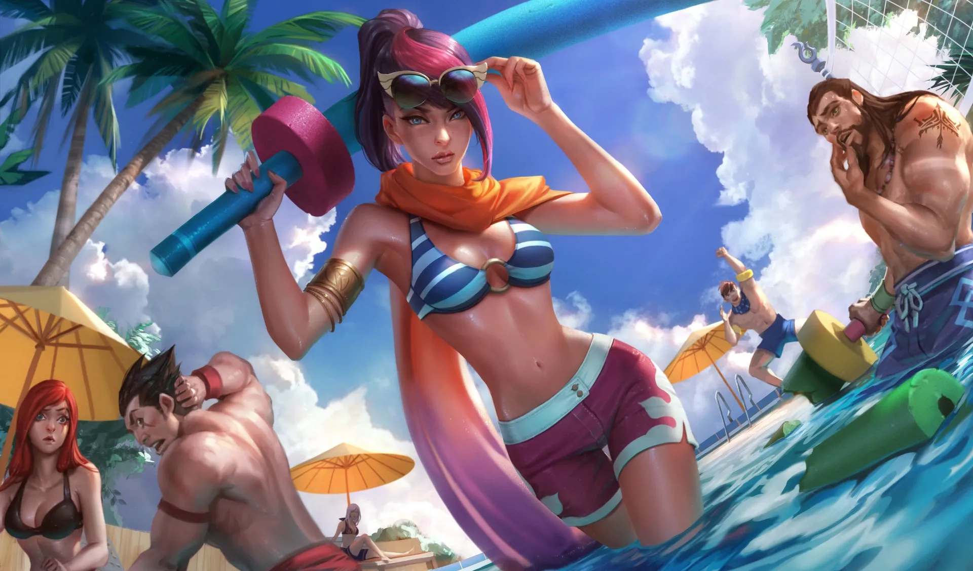 LoL Pool Party Fiora