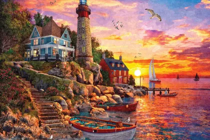 Lighthouse Sunset jigsaw puzzle