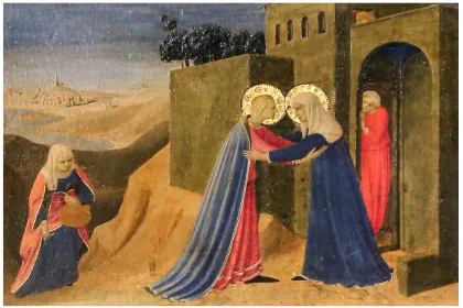 Fra angelico, visitation jigsaw puzzle