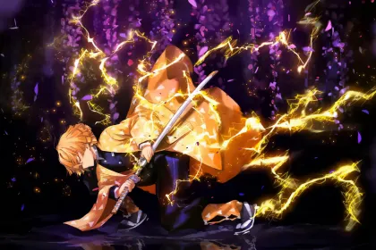 Demon Slayer Zenitsu jigsaw puzzle