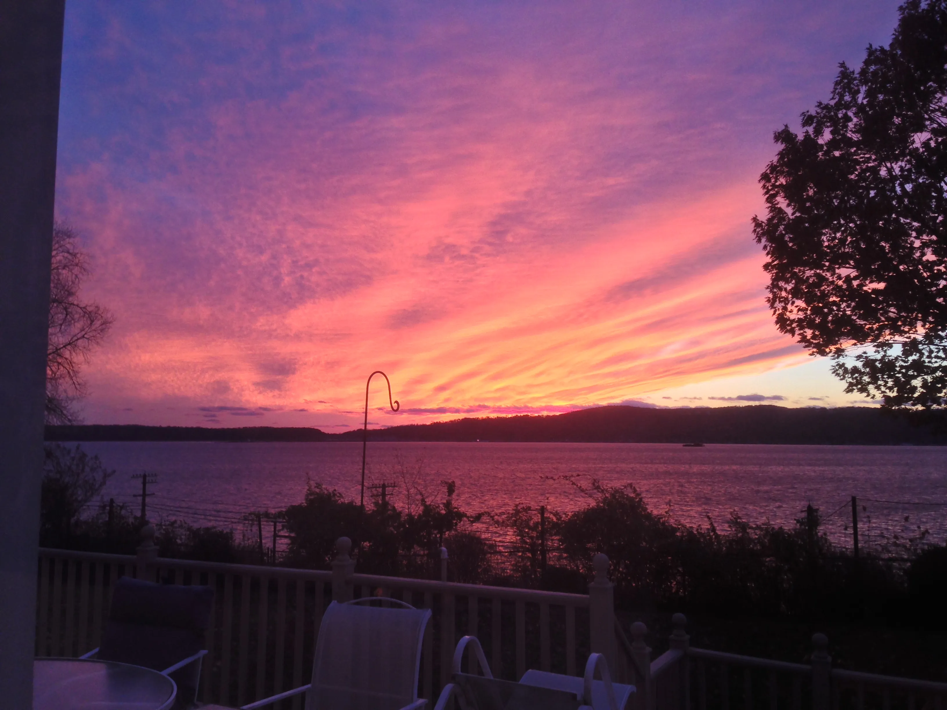Sunset on the Hudson River