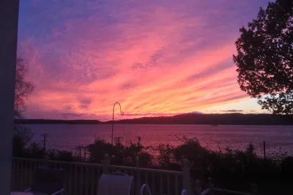 Sunset on the Hudson River jigsaw puzzle